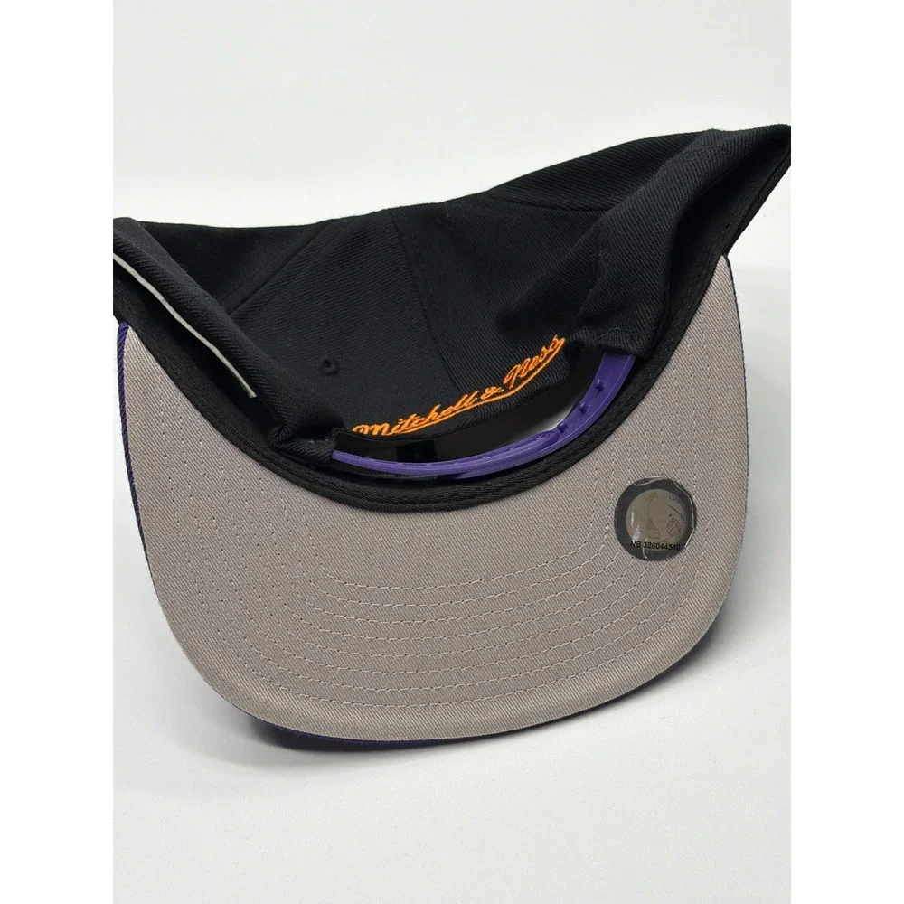 Mitchell & Ness Phoenix Suns Snapback Hat Mens Black‎ Purple Wool NBA